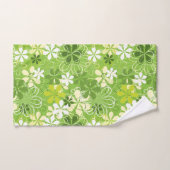 アーカラフルトイラストレーション自然フローラルパターン バスタオルセット (ハンドタオル)