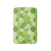 アーカラフルトイラストレーション自然フローラルパターン バスマット (正面縦)