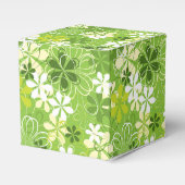 アーカラフルトイラストレーション自然フローラルパターン フェイバーボックス (正面サイド)