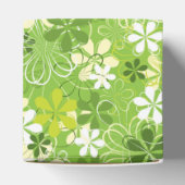 アーカラフルトイラストレーション自然フローラルパターン フェイバーボックス (上部)