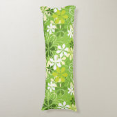 アーカラフルトイラストレーション自然フローラルパターン ボディピロー (正面縦)