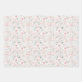 アーカラフルトイラストレーション自然フローラルパターン ラッピングペーパーシート (正面3)