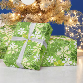 アーカラフルトイラストレーション自然フローラルパターン ラッピングペーパー