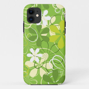 アーカラフルトイラストレーション自然フローラルパターン iPhone 11 ケース