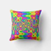 アーカラフルトサイケデリック装飾用クッション クッション (裏面)