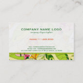 アーカラフルトデコフローラデザイン 名刺 (裏面)