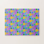 アーカラフルトポップ・アートのピックボール ジグソーパズル (横)