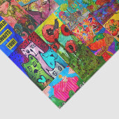 アーカラフルトポップ・アートのミックスメディアティッシュペーパー 薄葉紙 (詳細)