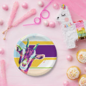 アーカラフルトポップ・アートのヤギ紙プレート ペーパープレート (パーティー)