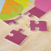 アーカラフルトポップ・アートのルムールポートレート ジグソーパズル (側面)