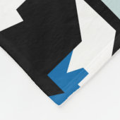 アーカラフルトポップ・アートのルムールポートレート フリースブランケット (角)