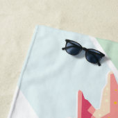 アーカラフルトポップ・アートのロスタービーチタオル ビーチタオル (インサイチュ)