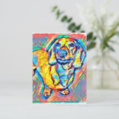 アーカラフルトポップ・アートの・ダシュント ポストカード (スタンド正面)