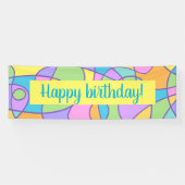 アーカラフルトモダン抽象デザイン 横断幕 (横)