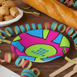 アーカラフルトレトロY2Kパーティー紙ボウル ペーパーボウル