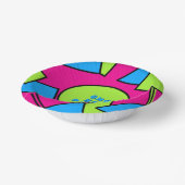 アーカラフルトレトロY2Kパーティー紙ボウル ペーパーボウル (傾斜あり)