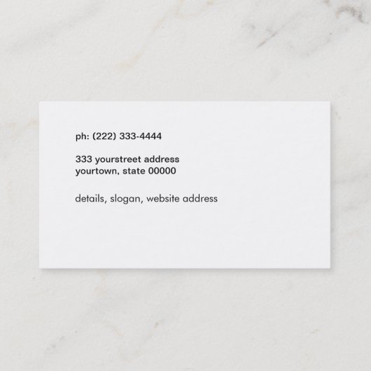 アーカラフルト先生絵を描と用品のデザイン 名刺 (裏面)