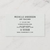 アーカラフルト先生 名刺 (裏面)