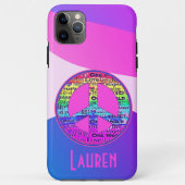 アーカラフルト愛と平和のサイン Case-Mate iPhoneケース (裏面)