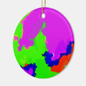 アーカラフルト数々のカラー抽象芸術スプラッシュユニーク セラミックオーナメント (左)