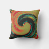 アーカラフルト絵を描デザイン抽象芸術枕 クッション (裏面)