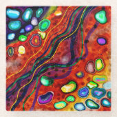 アーカラフルト ガラスコースター (正面)