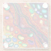 アーカラフルト ガラスコースター (裏面)