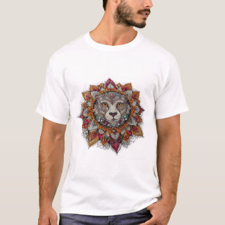 アーカラフルト – ボホスピリチュアルフラワーパターンデザイン Tシャツ