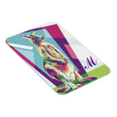 アーカラフルポップ・アートのトカンガロモノグラムの マグネット (右側)