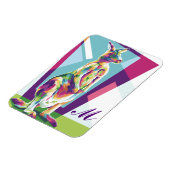 アーカラフルポップ・アートのトカンガロモノグラムの マグネット (左側)