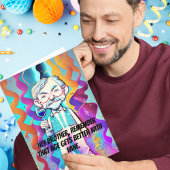 アーカラフルポップ・アートのトビッグブラザーおもしろいワイン誕生日 カード