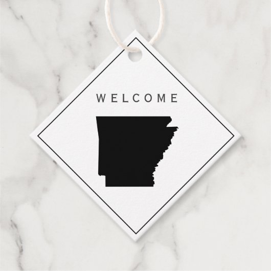 アーカンサスウェルカムバッグギフトラベル結婚for Weekend フェイバータグ (正面)