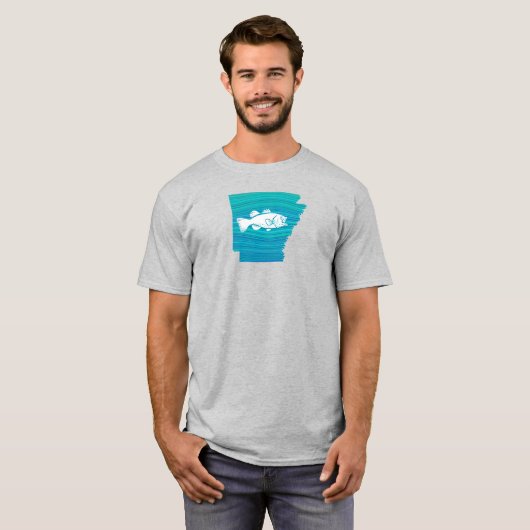 アーカンサスウェーブ魚釣り Tシャツ (正面フル)