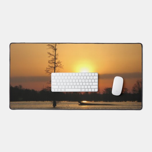 アーカンサスサンライズオンミルウッド湖 デスクマット (キーボード&マウス)