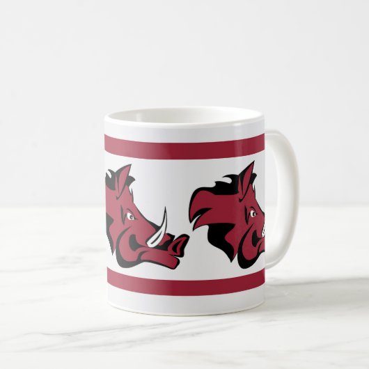 アーカンサスチームのスピリットレッドとクォーツ。 コーヒーマグカップ (正面右)