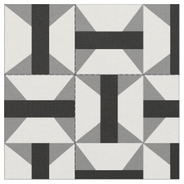 アーカンサストラベラーパッチワークデザインインB&W ファブリック