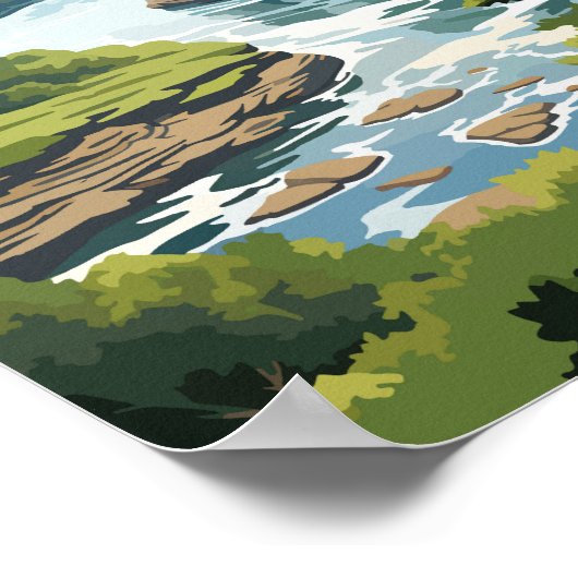 アーカンサストラベルアートヴィンテージ ポスター (角)