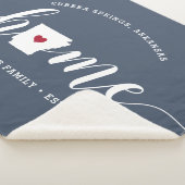 アーカンサスホーム州 パーソナライズされた シェルパブランケット (3/4)