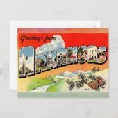 アーカンサスヴィンテージ旅行はがき ポストカード (正面/裏面)