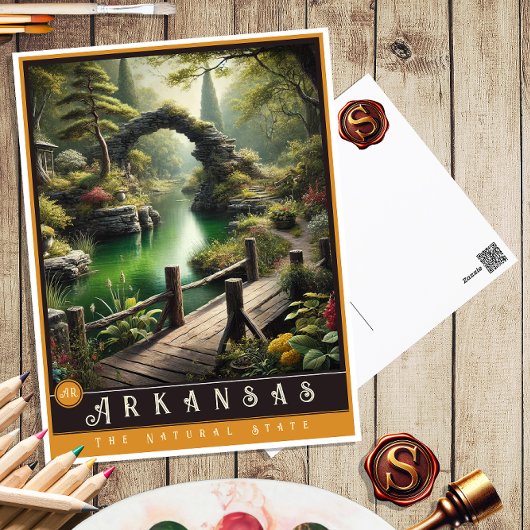 アーカンサス州 | 超現実的な州はがき ポストカード