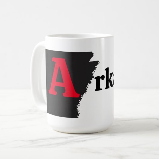 アーカンシップ赤文字 コーヒーマグカップ (正面左)