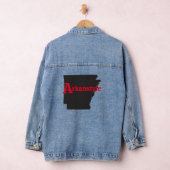 アーカンスタイルレッド文字 デニムジャケット (ハンガー)