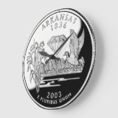 アーカンソフェイクー州ダイヤモンズのクォーター ラージ壁時計 (傾斜)