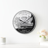 アーカンソフェイクー州ダイヤモンズのクォーター ラージ壁時計 (ホーム)