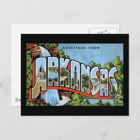 アーカンソーからのご挨拶 ポストカード (正面/裏面)