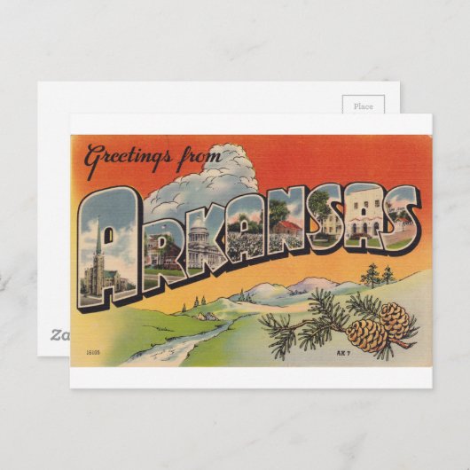 アーカンソーからのご挨拶 ポストカード (正面/裏面)