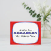 アーカンソーからの挨拶 ポストカード (スタンド正面)