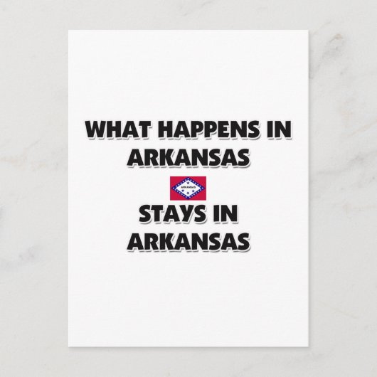 アーカンソーで起こること ポストカード (正面)