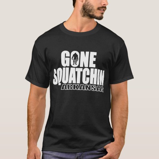 アーカンソーによって行くSquatchin -元のボボ Tシャツ (正面)