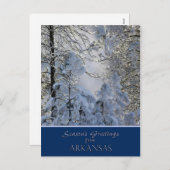 アーカンソーのクリスマスカードの/stateの細目の郵便はがき シーズンポストカード (正面/裏面)